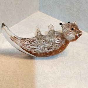Beautiful blown glass otter.